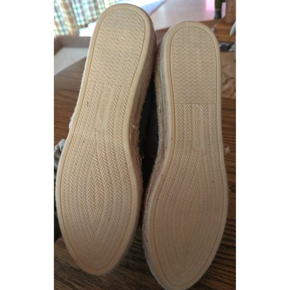 G.H. BASS Siena Denim Blue Slip-on Women's Sz US 11 M Fabric‎ Flat Espadrille